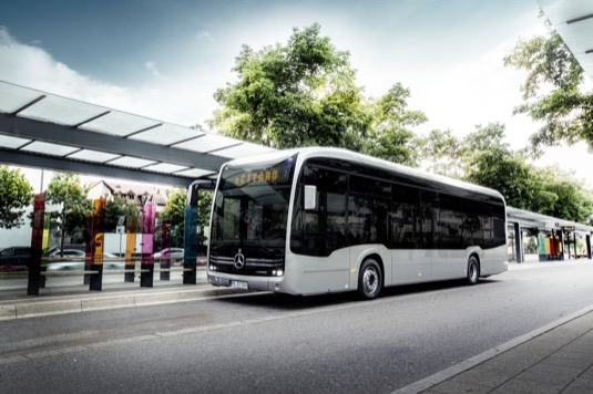 auto elektrobus elektromobily autobusy elektrické Mercedes-Benz eCitaro