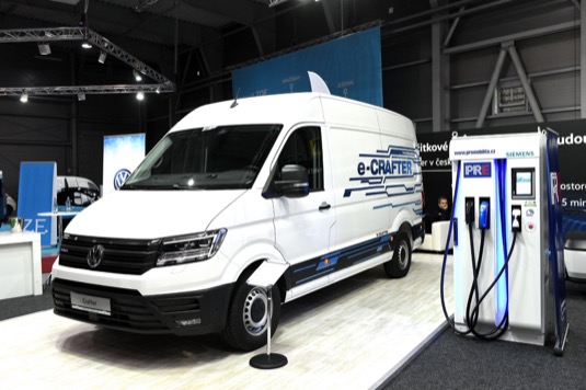 auto elektromobil elektrická dodávka elektrododávka Volkswagen e-Crafter