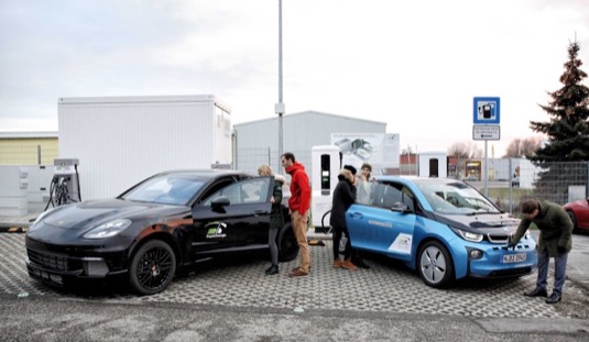 auto BMW rychlonabíjecí stanice ultra-rychlá Jettingen-Scheppach BMW i3