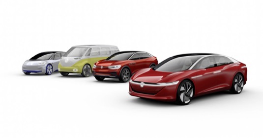 auto elektromobily rodina ID Volkswagen