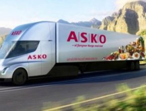 elektrické tahače Tesla Semi pro norskou společnosti ASKO elektromobily