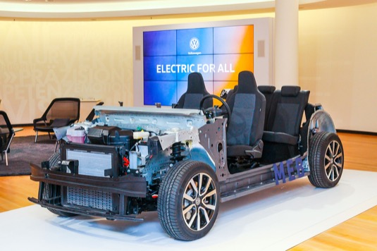 Volkswagen platforma MEB elektromobily podvozek