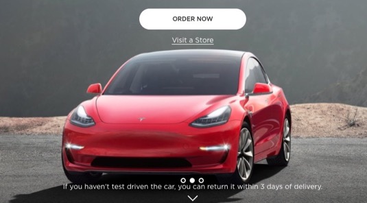 auto elektromobil Tesla Model 3