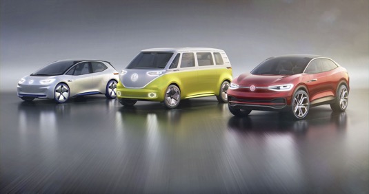auto elektromobily rodina Volkswagen I.D.