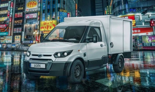 auto elektromobil elektrododávka elektrická dodávka StreetScooter pro Japonsko Yamato Transport