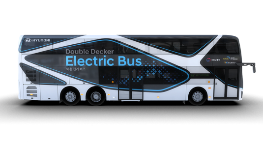 auto elektrobus elektrický autobus doubledecker Hyundai