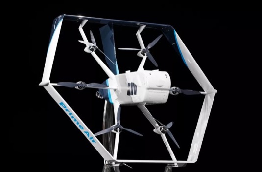létající přepravní doručovací dron Amazon Prime Air