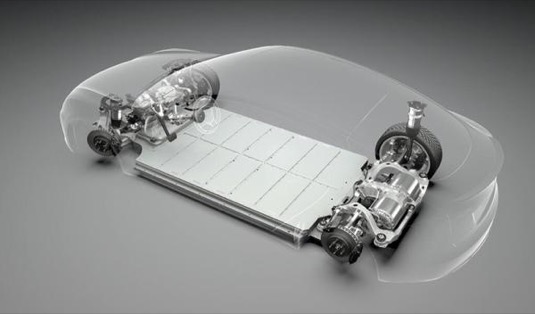 auto elektromobily Tesla Model 3 baterie