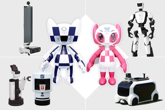 Pomocní roboti pro tokijskou olympiádu