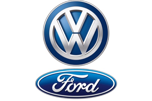 logo Ford Volkswagen aliance elektromobily