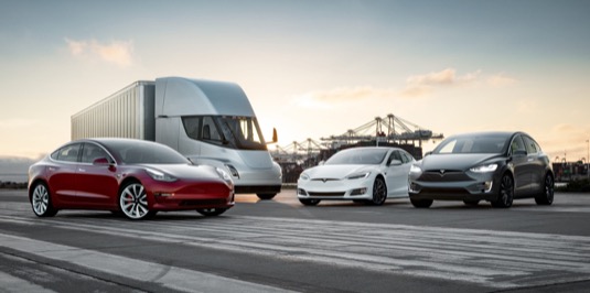 Rodina elektromobilů Tesla