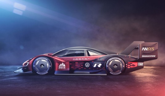 Elektrický prototyp ID.R ztělesňuje motto značky Volkswagen v Číně: „Race the Future“