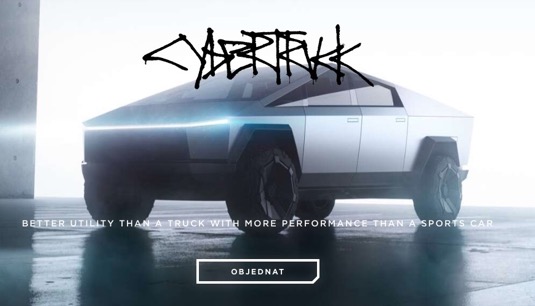 auto elektromobil Tesla Cybertruck