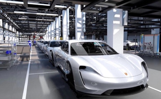 auto elektromobil Porsche Taycan