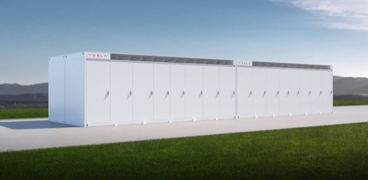 Tesla Megapack bateriové úložiště