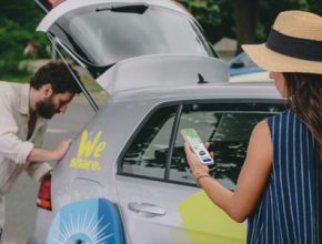 auto elektromobily WeShare služba sdílení aut Praha