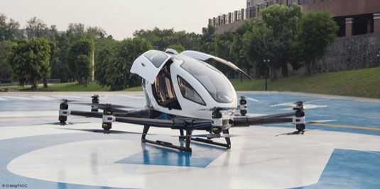 létající přepravní dron Ehang 216