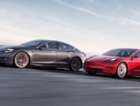 auto elektromobil Tesla Model S a Model 3