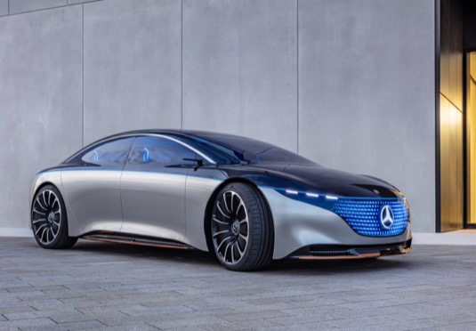 auto elektromobil Mercedes-Benz Vision EQS