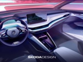 Interiér elektromobilu Škoda Enyaq iV