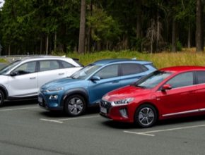 současná flotila elektromobilů Hyundai
