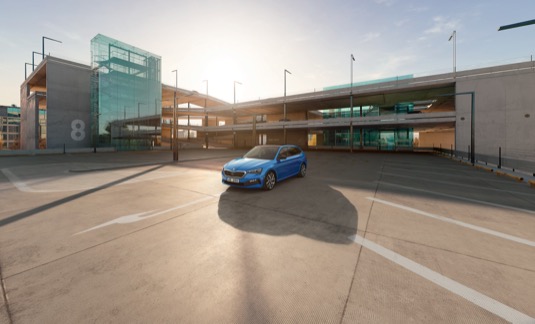 Informace o volných parkovacích místech budou v reálném čase zobrazovány na navigaci nebo pomocí aplikace ŠKODA Connect App