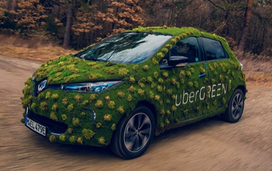 auto elektromobil Renault ZOe Uber Green