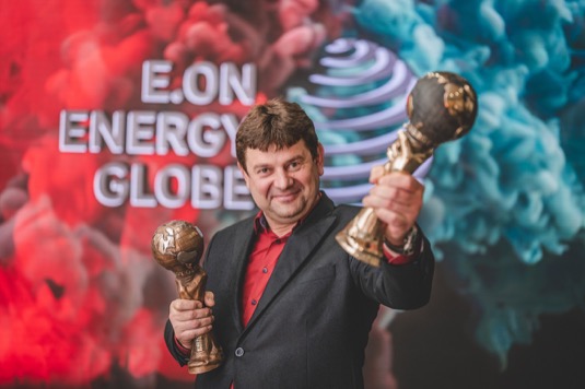 Jaroslav Boleček_starosta vesnice Hostětín, absolutního vítěze E.ON Energy Globe