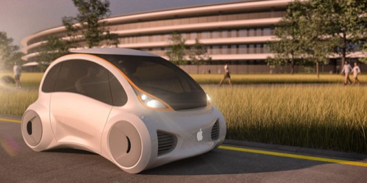 auto elektromobil robotický Apple Hyundai