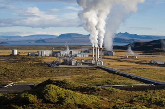 Geotermální elektrárna na Islandu