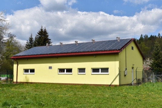 Dokončená solární elektrárna