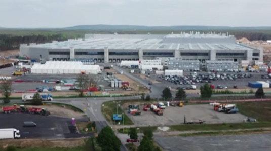 továrna Gigafactory Tesla Gigatovárna Berlín 2021 květen