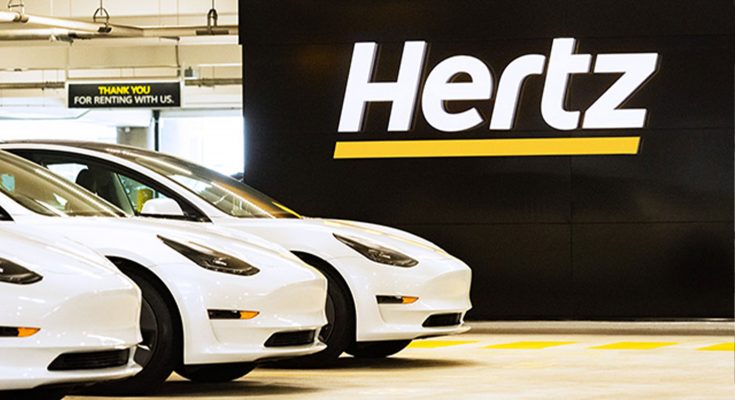 Globální síť autopůjčoven Hertz si objednala 100 000 elektromobilů Tesla. Primárně nejspíš půjde o Model 3, sekundárně možná také Model Y. foto: Hertz
