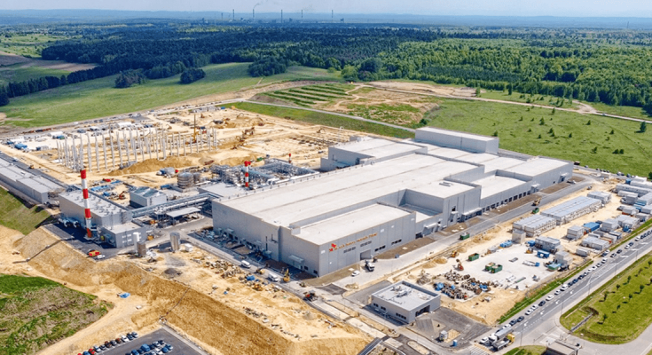Továrna SK Innovation v Polsku na výrobu separátorů pro baterie do elektromobilů. foto: SK Innovation