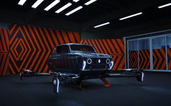 "Muší váha", tak by se dal nazvat nový koncept létajícího dronu s kabinou v podobě klasického Renault 4. foto: Renault