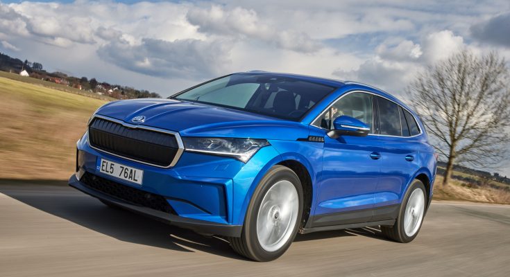 Třetí ročník veletrhu e-SALON se koná ve dnech 11. – 14. listopadu 2021 na výstavišti PVA Expo Praha v Letňanech. Na fotce elektromobil Škoda Enyaq iV, který samozřejmě bude také k vidění. foto: Škoda Auto