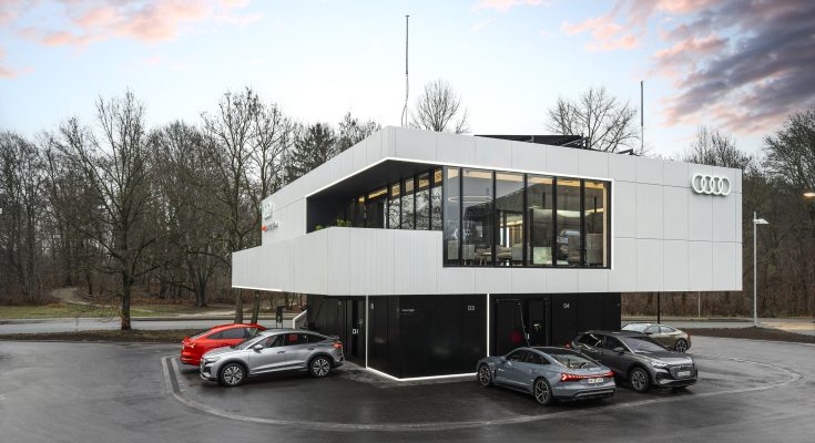 Nový typ nabíjecí stanice: Audi charging hub. foto: Audi