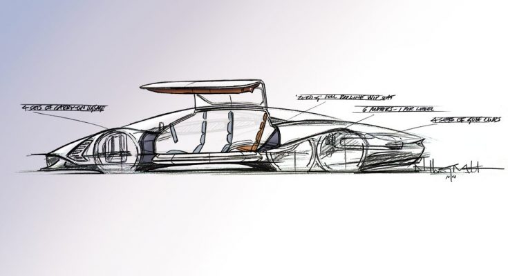 Šestikolový elektromobil s kódovým označením Project Deep Space zatím existuje především na papíře. foto: Hennessey
