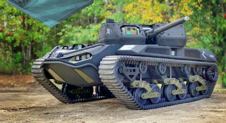 Elektrický robotický tank Ripsaw M5. foto: Textron Systems