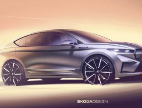 Světová premiéra modelu Škoda Enyaq Coupé iV proběhne 31. ledna 2022 v Praze. foto: Škoda Auto