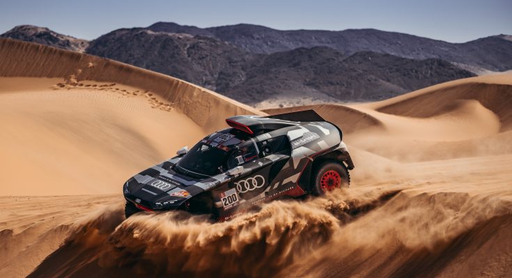Audi má na Rallye Dakar čtyři etapová vítězství a celkem 14 umístění na stupních vítězů v jednotlivých soutěžních dnech. foto: Audi