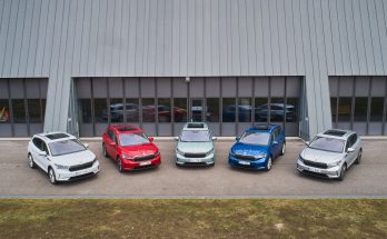 Elektromobily Škoda Enyaq iV s 62kWh baterií budou sloužit zaměstnancům Komerční banky. foto: Škoda Auto
