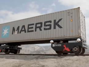 Autonomní železniční podvozky společnostii Parallel Systems ujedou s kontejnerem až 800 km na jedno nabití. foto: Parallel Systems