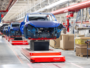 Výroba elektromobilů Tesla Model Y v Gigatovárně Texas Austin už začala. foto: Tesla