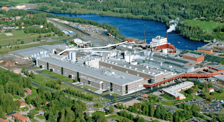 Papírny Kvarnsveden, které Northvolt přemění na obří baterkárnu. foto: Stora Enso