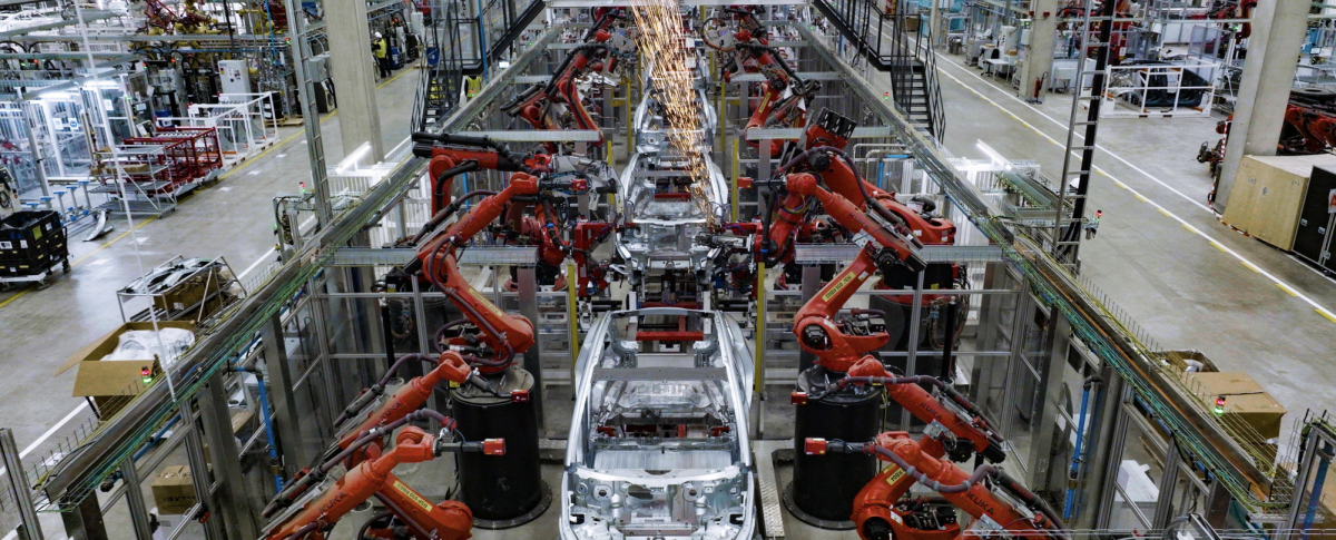 Výroba elektromobilů Tesla v Gigafactory Berlin. foto: Tesla