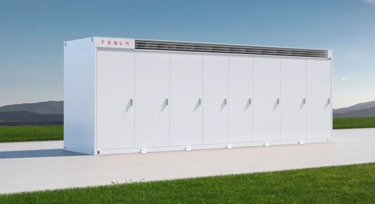 Solární farma a baterie Tesla Megapack budou pohánět nový bitcoinový důl v Texasu. foto: Tesla