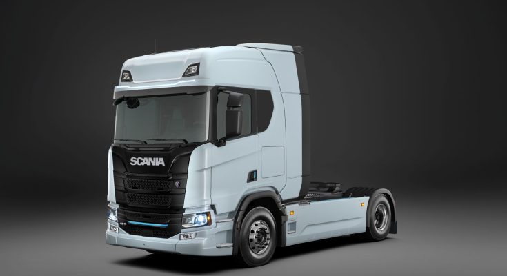 Nový elektrický tahač Scania má max. kapacitu baterií až 624 kWh pro dojezd až 350 km. foto: Scania