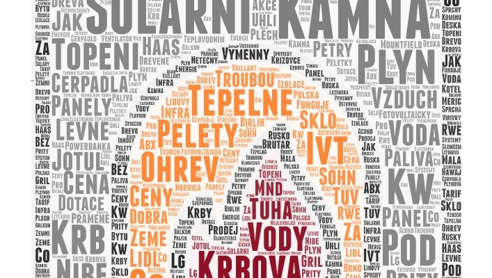 Aktuálně nejčastěji hledaná slova na vyhledávači Seznam.cz ve spojitosti s tématem vytápění. foto: Seznam.cz