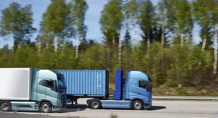 Elektrické tahače s vodíkovými palivovými články chce Volvo začít testovat už za tři roky. foto: Volvo Trucks